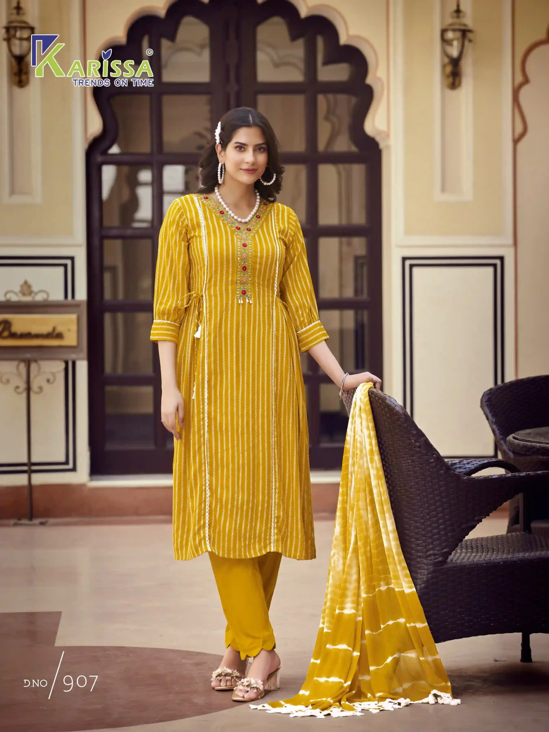 Karissa Merkee Premium Pure Viscose Rayon Wholesale Readymade Salwar Suit Catalog — Wholesale Salwar Suits, Karissa wholesale from Surat - Gallery Image 2